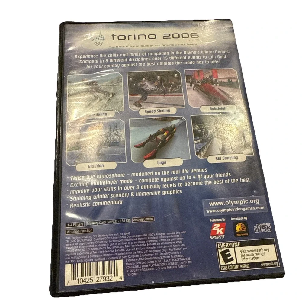 Sony PlayStation 2 Game and‎ Case Torino 2006 Olympics Sports Game